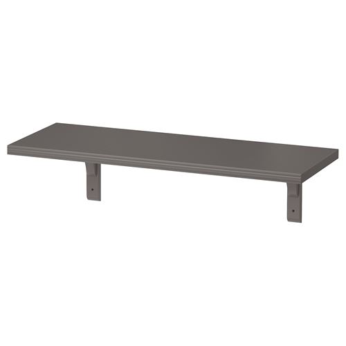 IKEA - BERGSHULT/RAMSHULT, duvar rafı, koyu gri, 80x30 cm