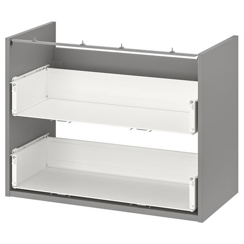 IKEA - ENHET, basin base cabinet frame, grey, 80x40x60 cm