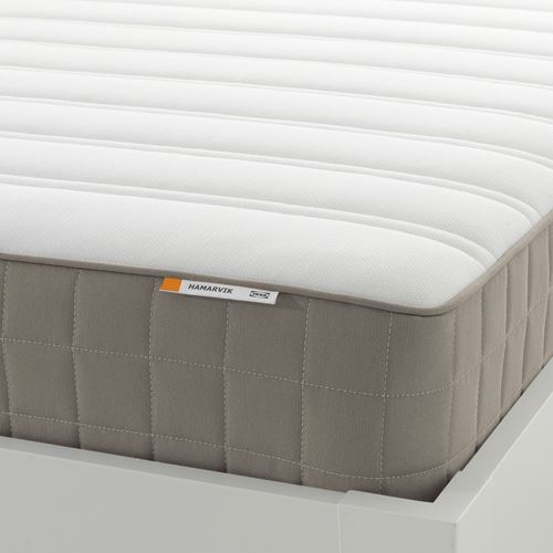 IKEA - HAMARVIK, tek kişilik yatak, koyu bej, 120x200 cm