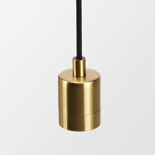 IKEA - SKAFTET, cord set, black/brass-colour