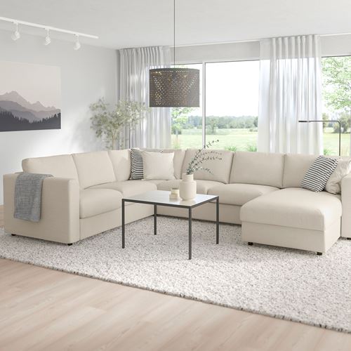 IKEA - VIMLE, 4-seat corner sofa and chaise longue, Gunnared beige