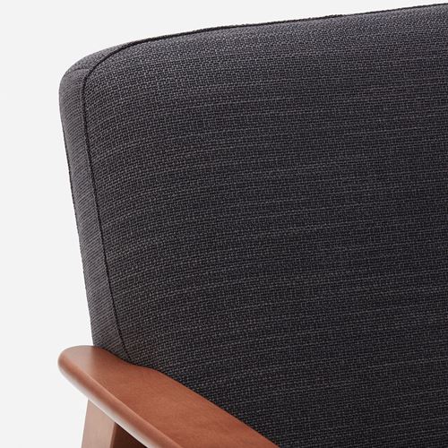 IKEA - EKENASET, 3'lü kanepe, hillared antrasit