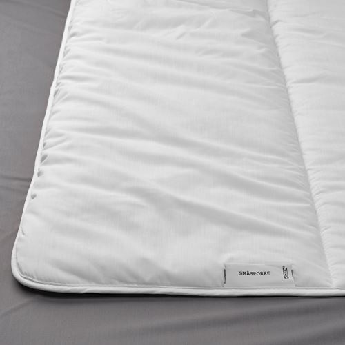 IKEA - SMASPORRE, single duvet, white, extra warm