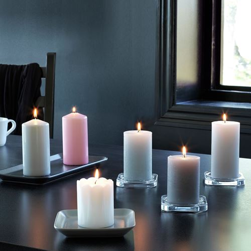 IKEA - EFTERSKEN, blok mum, pembe, 40 saat