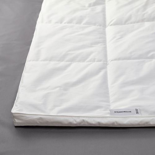 IKEA - STRANDMOLKE, single duvet, white, warm