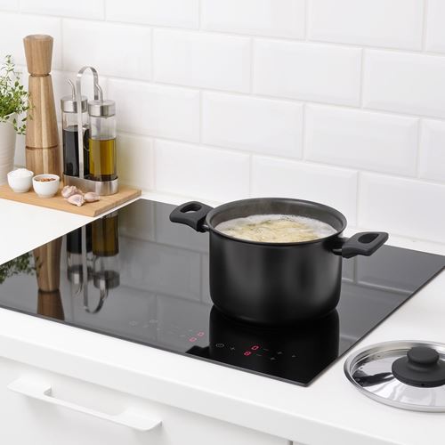 IKEA - HEMLAGAD, teflon cookware set, black