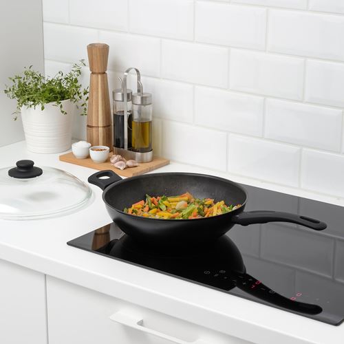 IKEA - HEMLAGAD, saute pan, black, 28 cm