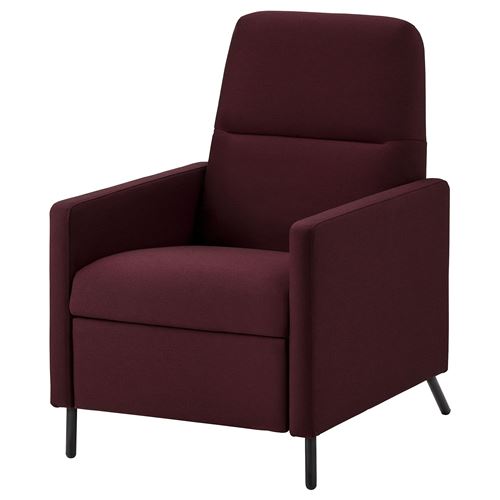 IKEA - GISTAD, recliner, IDEKULLA dark red