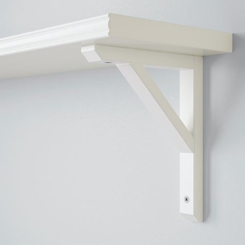 IKEA - SANDSHULT, wall shelf stand, white/aspen, 18x22 cm