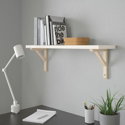 IKEA - BERGSHULT, wall shelf piece, white, 80x20 cm