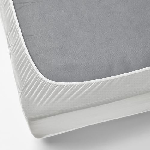 IKEA - GRUSNARV, waterproof mattress protector, white, 140x200 cm
