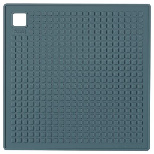 IKEA - SANDVIVA, pot holder, blue/green, 18x18 cm