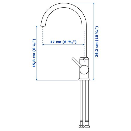 IKEA - GLYPEN, eviye bataryası, paslanmaz çelik