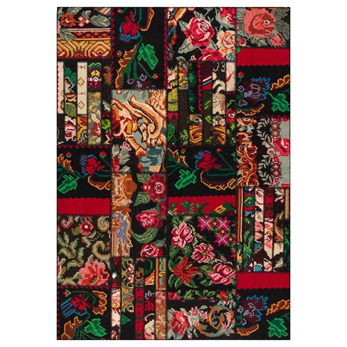 IKEA - SILKEBORG, patchwork halı, çeşitli desenler, 170x240 cm