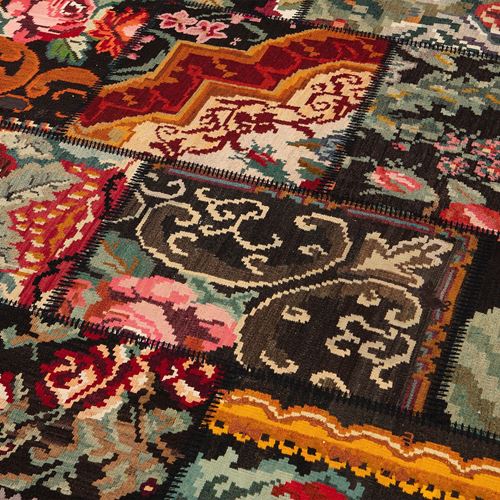 IKEA - SILKEBORG, patchwork halı, çeşitli desenler, 170x240 cm