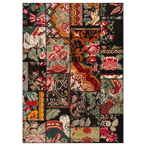 IKEA - SILKEBORG, patchwork halı, çeşitli desenler, 170x240 cm