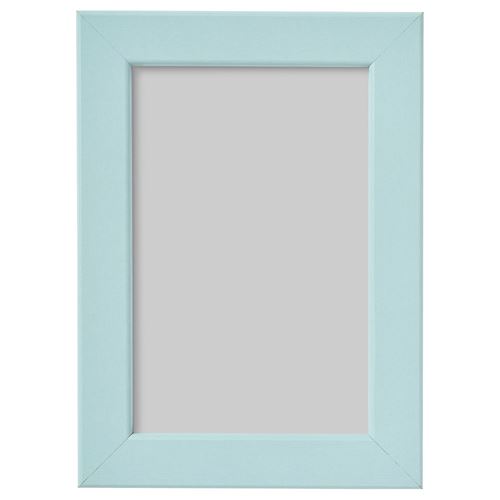 IKEA - FISKBO, colorful frame, light blue, 10x15 cm