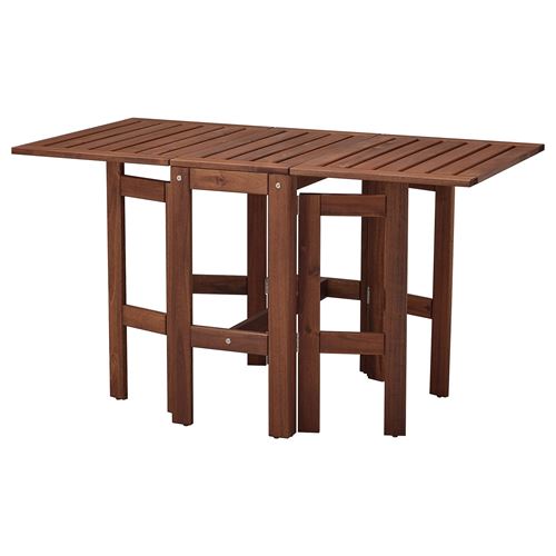 IKEA - APPLARÖ, katlanabilir masa, kahverengi, 34/83/131x70 cm