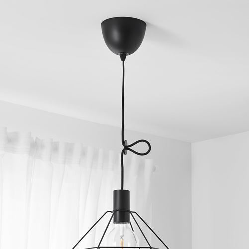 IKEA - SUNNEBY, ceiling lamp cord set, black