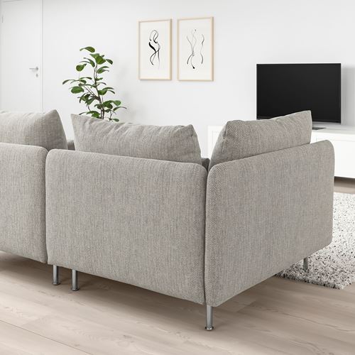 IKEA - SÖDERHAMN, 3-seat sofa, viarp Beige-brown