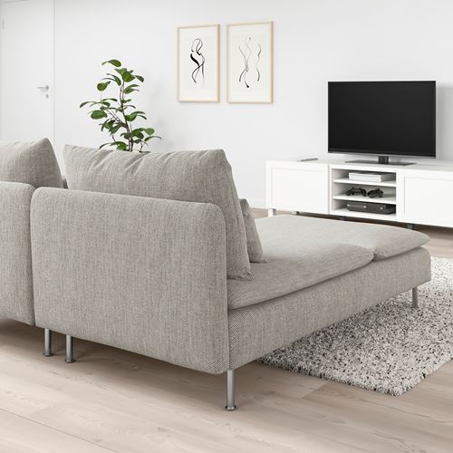 IKEA - SÖDERHAMN, 2-seat sofa, viarp beige-brown