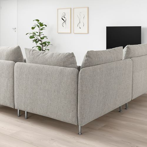 IKEA - SÖDERHAMN, corner sofa, viarp beige-brown