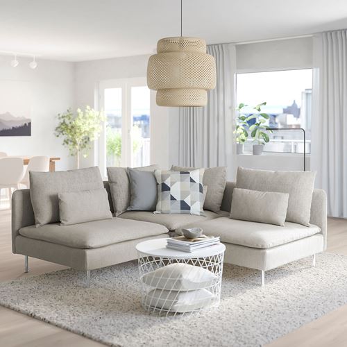 IKEA - SÖDERHAMN, corner sofa, viarp beige-brown