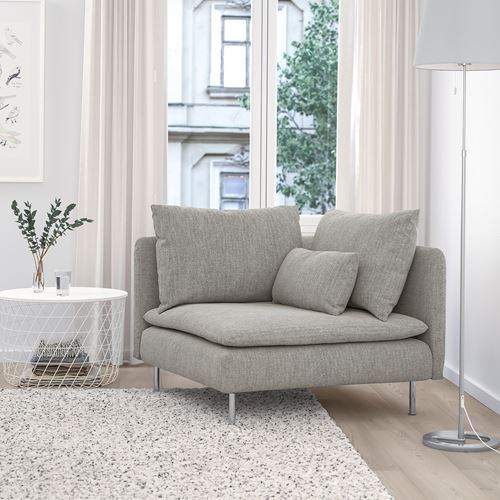 IKEA - SÖDERHAMN, corner section, viarp beige-brown