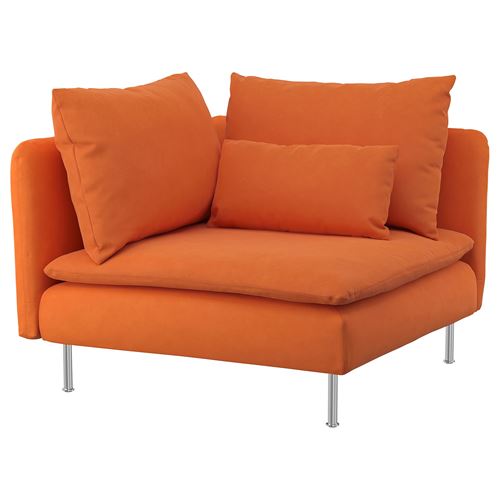 IKEA - SÖDERHAMN, köşe koltuk kılıfı, samsta turuncu