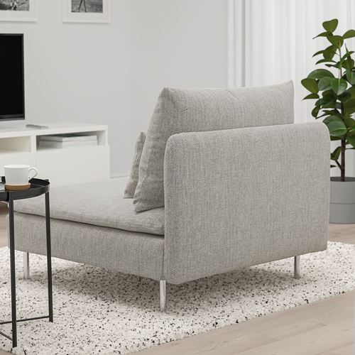 IKEA - SÖDERHAMN, armchair, viarp beige-brown