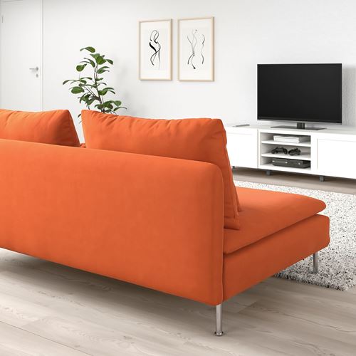 IKEA - SÖDERHAMN, 3-seat sofa, samsta orange