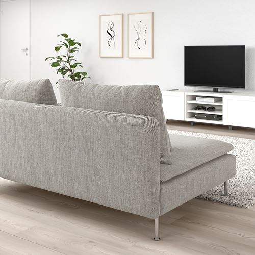 IKEA - SÖDERHAMN, 3-seat sofa, viarp beige-brown