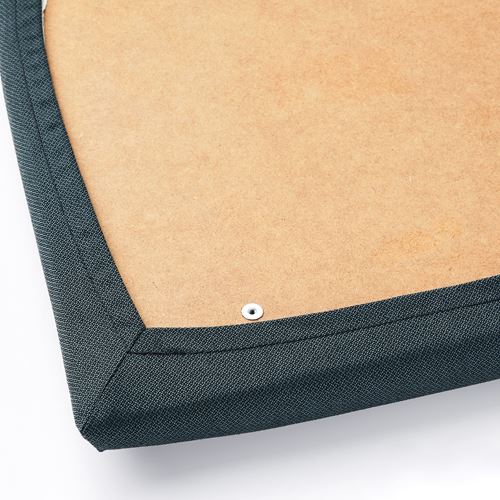 IKEA - EKEDALEN, upholstered wooden chair, white/Idekulla blue