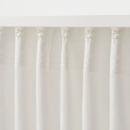 IKEA - DYTAG, background curtain, 1 pair, white, 145x300 cm