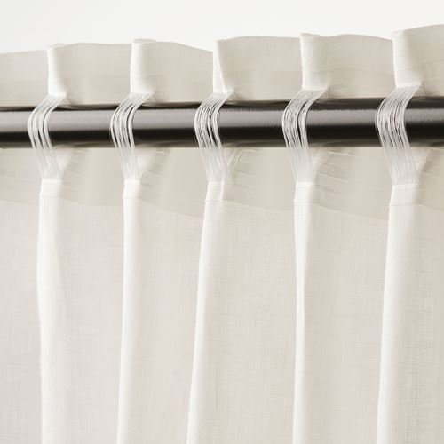 IKEA - DYTAG, background curtain, 1 pair, white, 145x300 cm