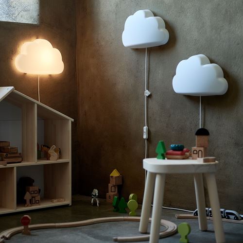 IKEA - UPPLYST, children wall lamp, white