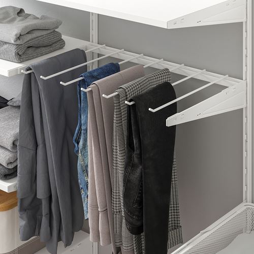 IKEA - BOAXEL, shelving unit, white, 250x40x201 cm