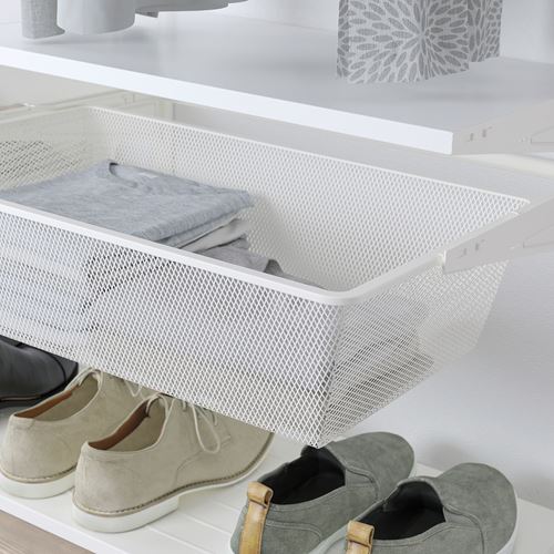 IKEA - BOAXEL, shelving unit, white, 250x40x201 cm