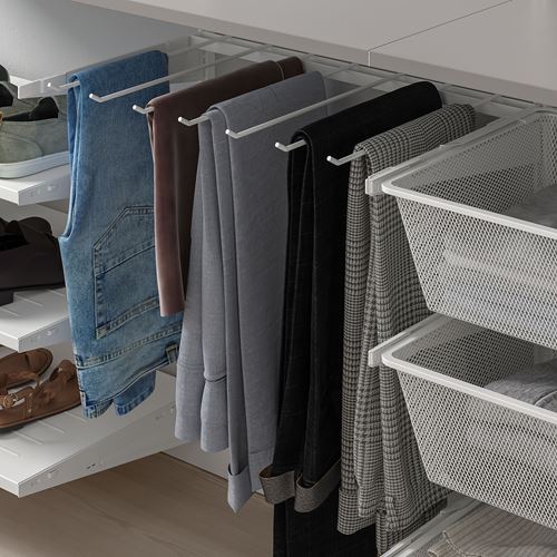 IKEA - BOAXEL, raf ünitesi, beyaz-gri, 250x40x201 cm