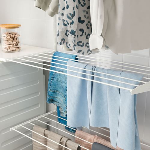 IKEA - BOAXEL, drying rack, white, 60x40 cm