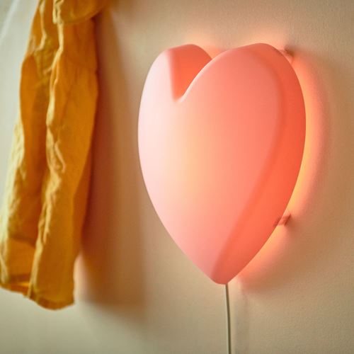 IKEA - UPPLYST, children wall lamp, pink