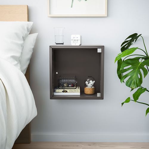 IKEA - EKET, wall cabinet, dark grey, 35x25x35 cm