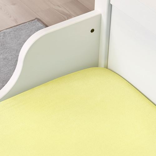 IKEA - LEN, lastikli çocuk çarşafı, sarı, 80x165 cm