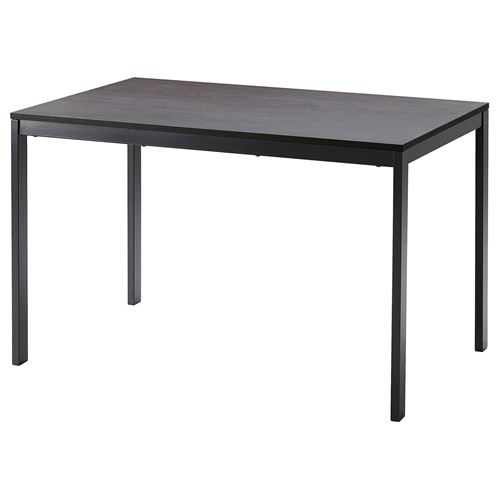 IKEA - VANGSTA, extendable dining table, black-brown, seats 4-6