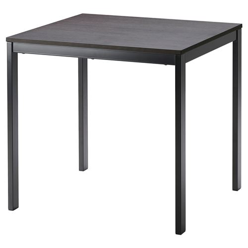 IKEA - VANGSTA, extendable kitchen table, black-brown, seats 2-4