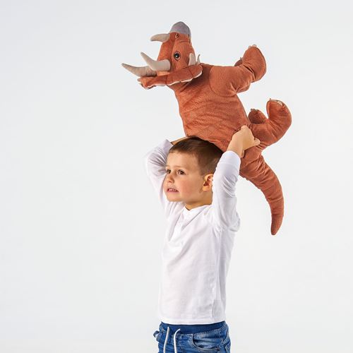 IKEA - JATTELIK, yumuşak oyuncak, kiremit rengi, 69 cm
