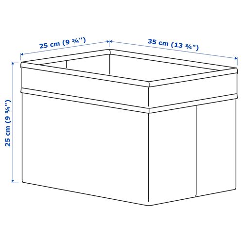 IKEA - DRÖNA, kutu, mavi, 25x35x25 cm