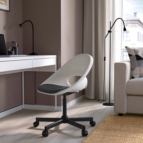 IKEA - LOBERGET/MALSKAR, office chair, white/dark grey