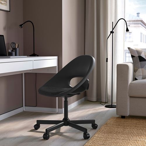 IKEA - ELDBERGET/MALSKAR, office chair, black/dark grey