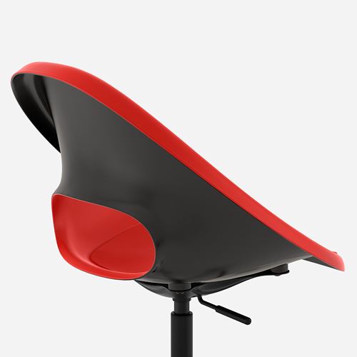 IKEA - ELDBERGET/MALSKAR, office chair, red/black
